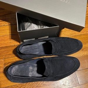 New Antonio Maurizi Italian Suede Loafer size 44